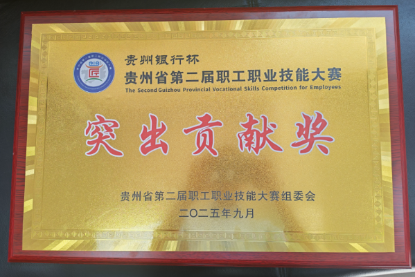 2025年贵州省第二届职工职业技能大赛突出贡献奖（上传）